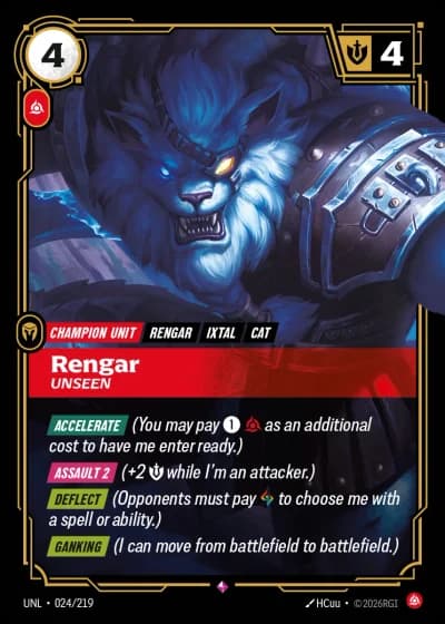 Rengar, Unseen #024/308 — Unleashed