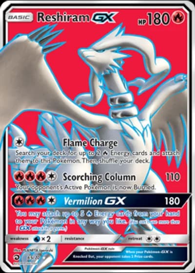 Reshiram GX #65/70 — Trionfo Dei Draghi