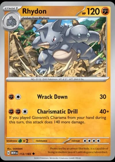 Rhydon #112/165 — 151