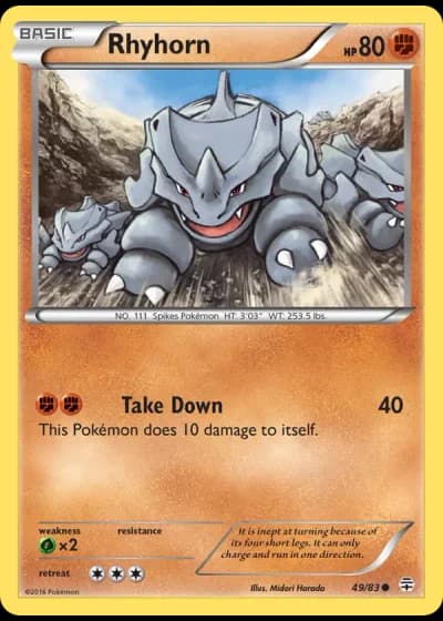 Rhyhorn #49/83 — Generazioni