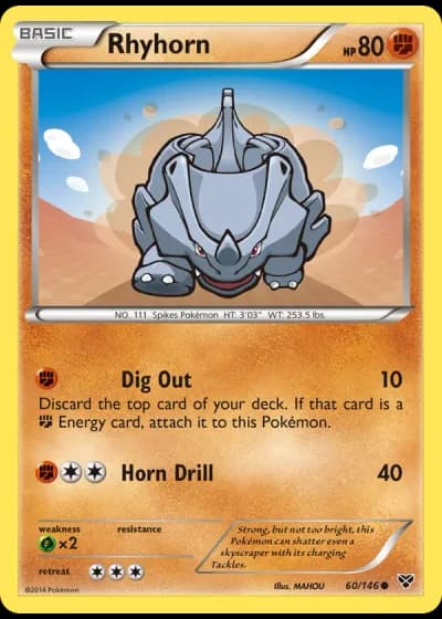 Rhyhorn #60/146 — XY