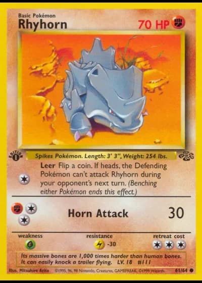 Rhyhorn #61/64 — Jungle