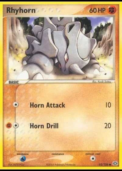 Rhyhorn #62/106 — Emerald