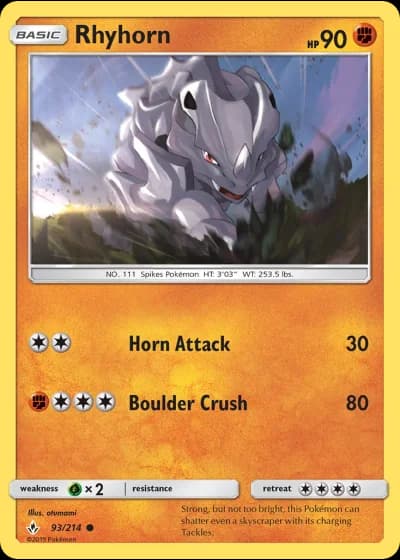 Rhyhorn #93/214 — Unbroken Bonds