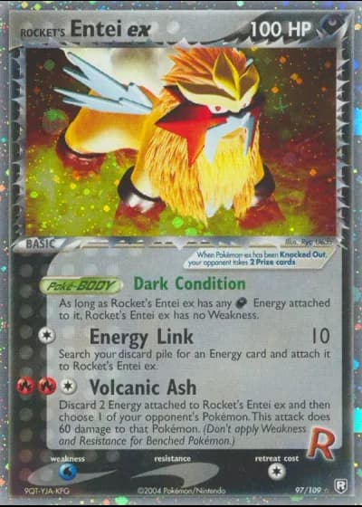 Rocket's Entei ex #97/109 — Team Rocket Returns
