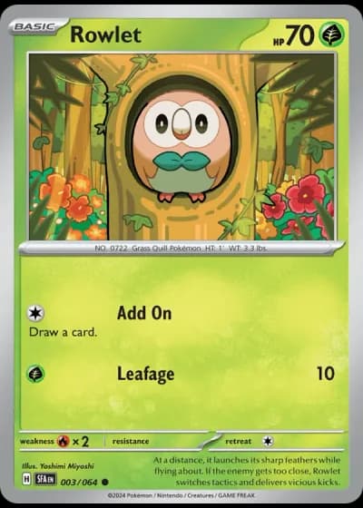 Rowlet #003/64 — Shrouded Fable