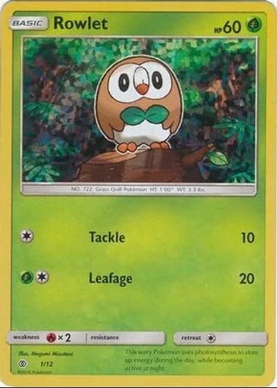 Rowlet #1/12 — McDonald's Collection 2017