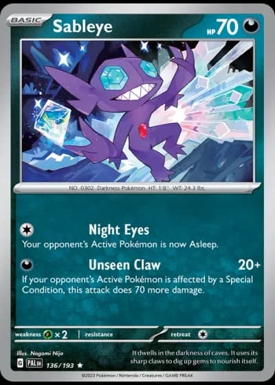 Sableye #136/193 — Paldea Evolved