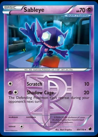 Sableye #49/116 — Plasma Freeze