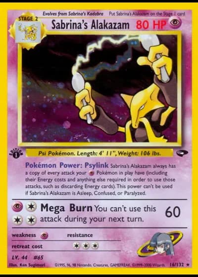 Sabrina's Alakazam #16/132 — Gym Challenge