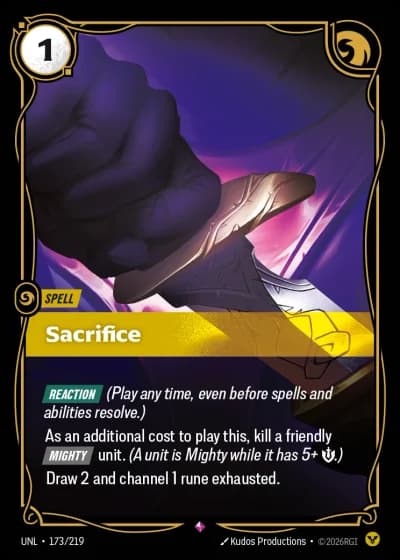 Sacrifice #173/308 — Unleashed