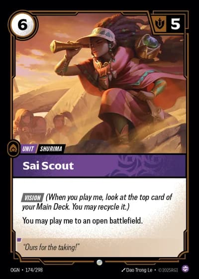 Sai Scout #174/352 — Origins