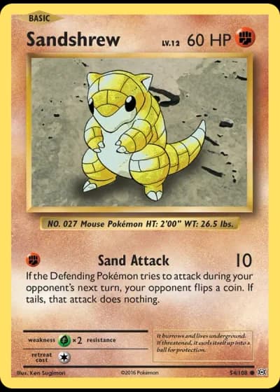 Sandshrew #54/108 — Evolutions