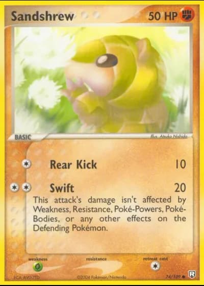 Sandshrew #74/109 — Team Rocket Returns