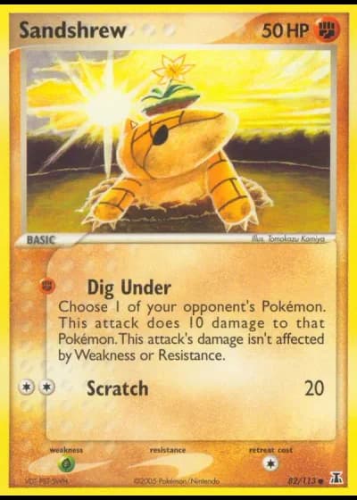 Sandshrew #82/113 — EX Specie Delta