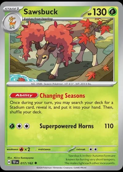 Sawsbuck #017/162 — Temporal Forces