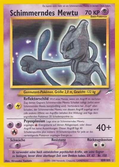 Schimmerndes Mewtu #109/105 — Neo Destiny