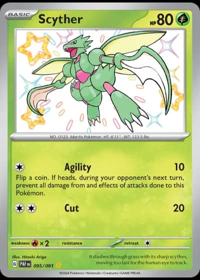 Scyther #095/91 — Paldean Fates
