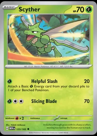 Scyther #123/165 — 151