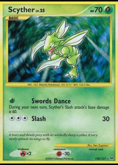 Scyther #130/127 — Platinum