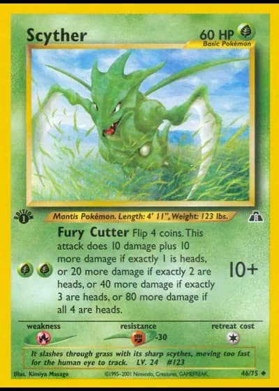 Scyther #46/75 — Neo Discovery