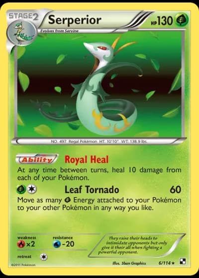 Serperior #6/114 — Black & White