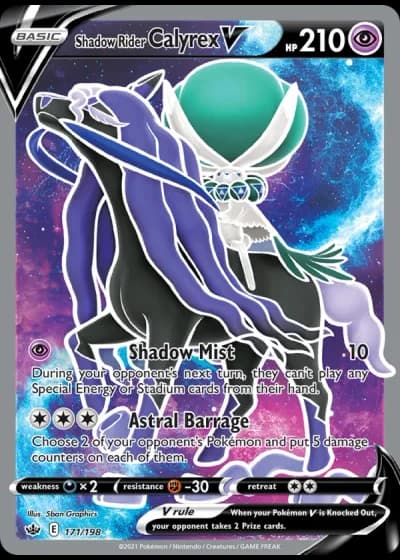 Shadow Rider Calyrex V #171/198 — Chilling Reign