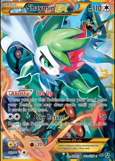 Shaymin EX #77a — Roaring Skies