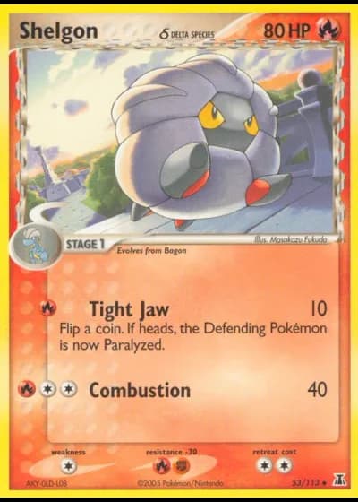 Shelgon #53/113 — EX Specie Delta