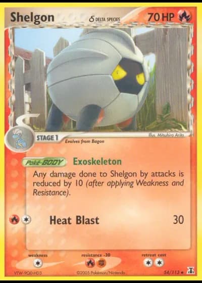 Shelgon #54/113 — EX Specie Delta