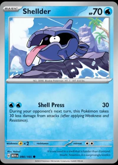 Shellder #090/165 — 151