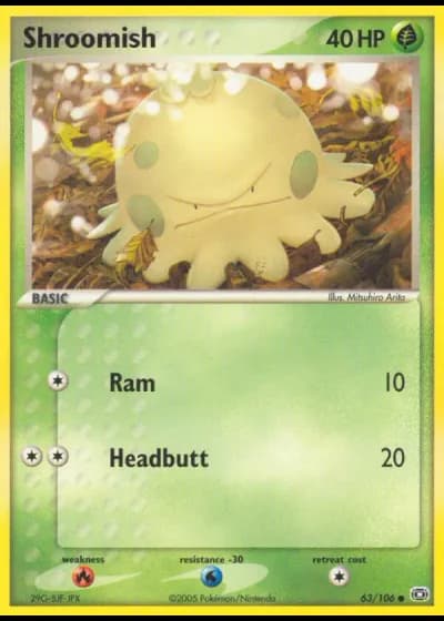 Shroomish #63/106 — EX Smeraldo