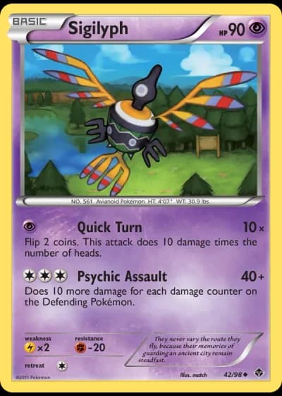 Sigilyph #42/98 — Emerging Powers