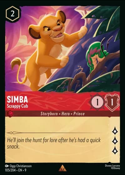 Simba - Scrappy Cub #105/204 — Fabled
