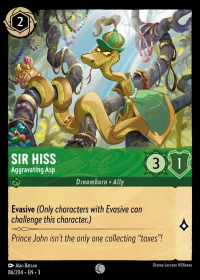 Sir Hiss - Aggravating Asp #86/204 — Into the Inklands