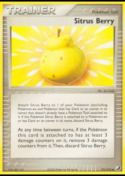 Sitrus Berry #91/115 — Unseen Forces