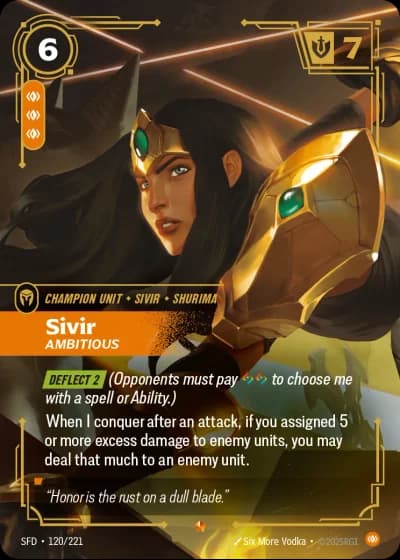Sivir, Ambitious #120/303 — Spiritforged