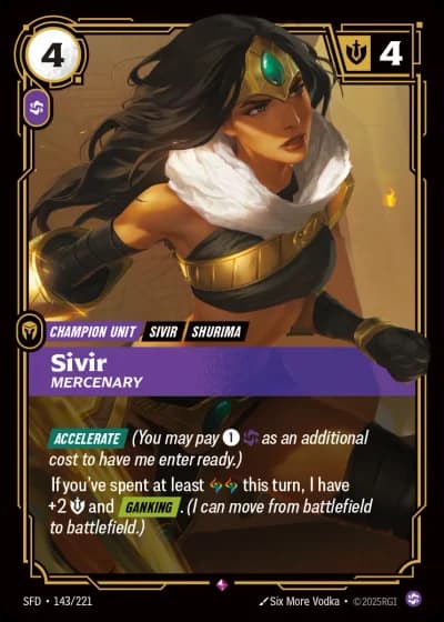 Sivir, Mercenary #143/303 — Spiritforged