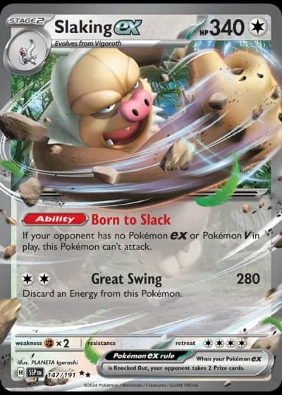 Slaking ex #147/191 — Surging Sparks