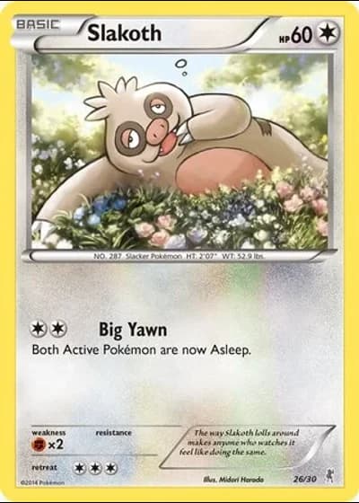 Slakoth #26/30 — XY trainer Kit (Bisharp)