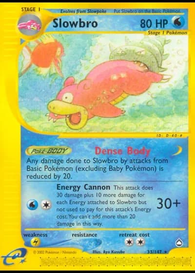 Slowbro #33/147 — Aquapolis