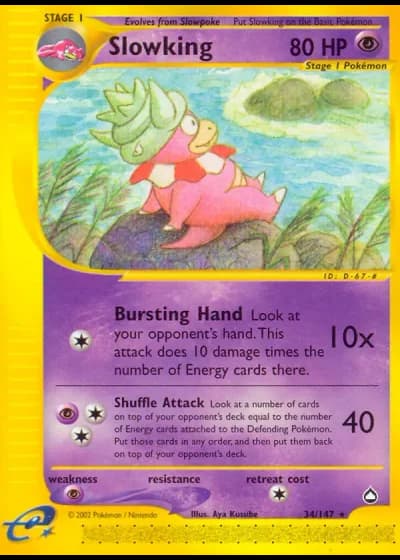 Slowking #34/147 — Aquapolis