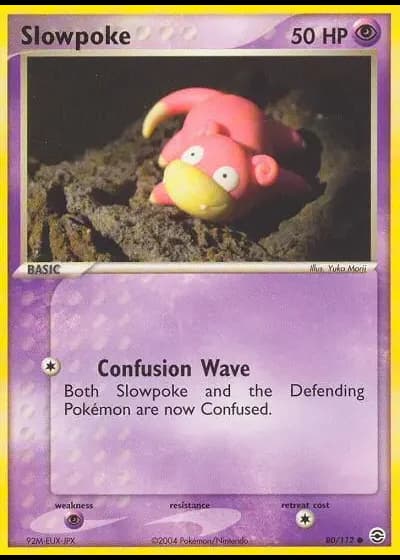 Slowpoke #80/112 — EX RossoFuoco e VerdeFoglia