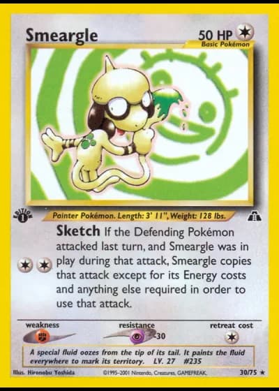 Smeargle #30/75 — Neo Discovery