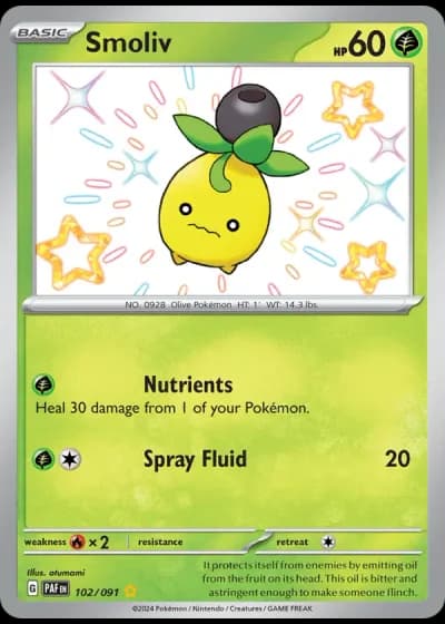 Smoliv #102/91 — Paldean Fates