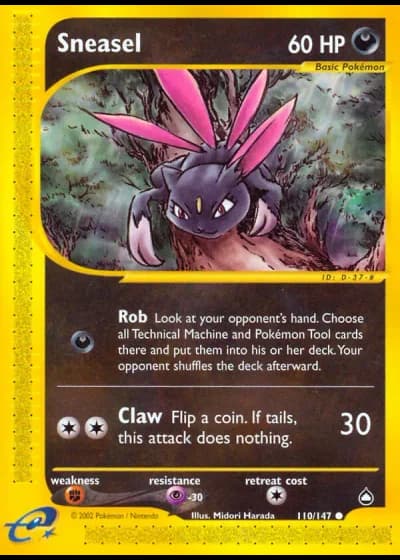 Sneasel #110/147 — Aquapolis