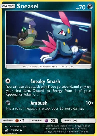 Sneasel #73/156 — Ultra Prism