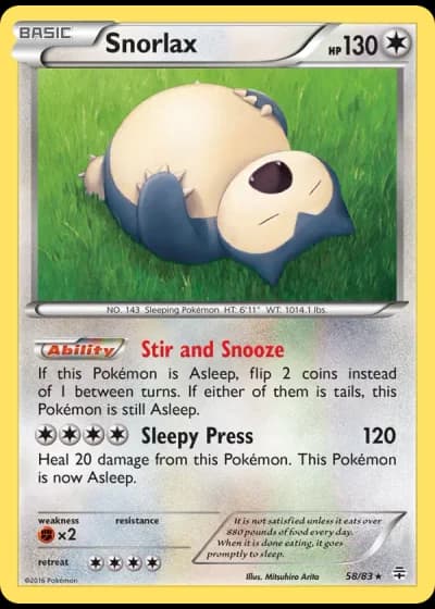 Snorlax #58/83 — Generations