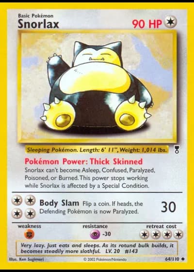 Snorlax #64/110 — Legendary Collection