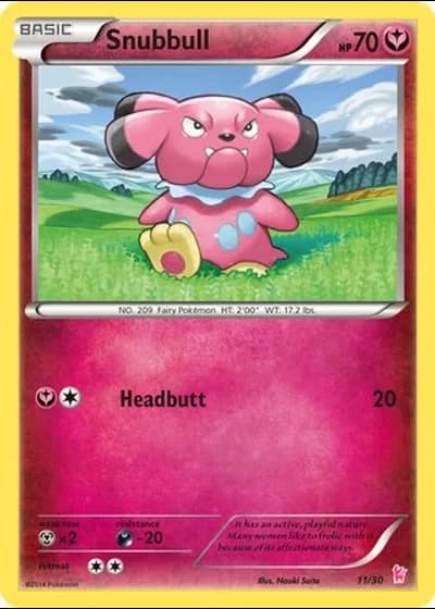 Snubbull #11/30 — XY trainer Kit (Sylveon)